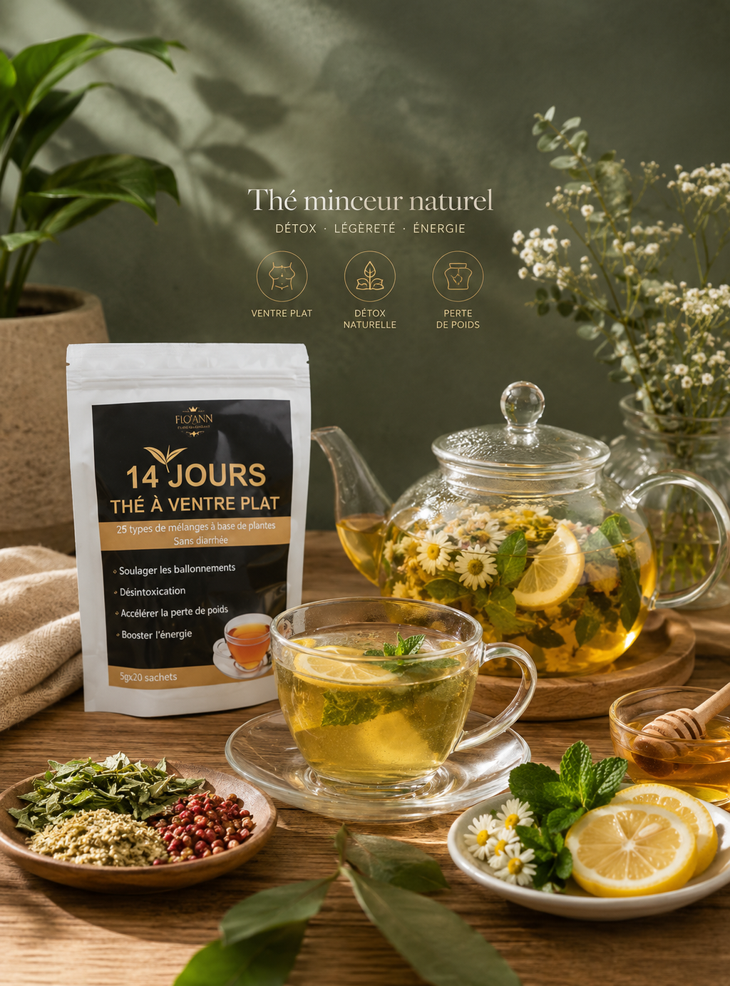 14 jours thé à ventre plat